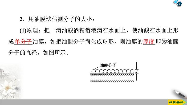 第7章 1　物体是由大量分子组成的--2021年人教版（新课标）高中物理选修3-3课件第5页