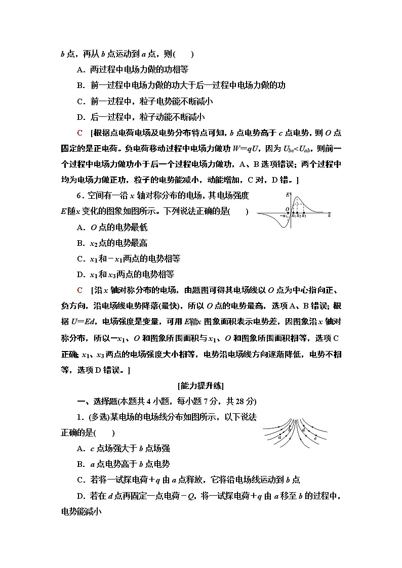 重难强化训练1　电场的性质--2021年人教版（新课标）高中物理选修3-1同步练习03