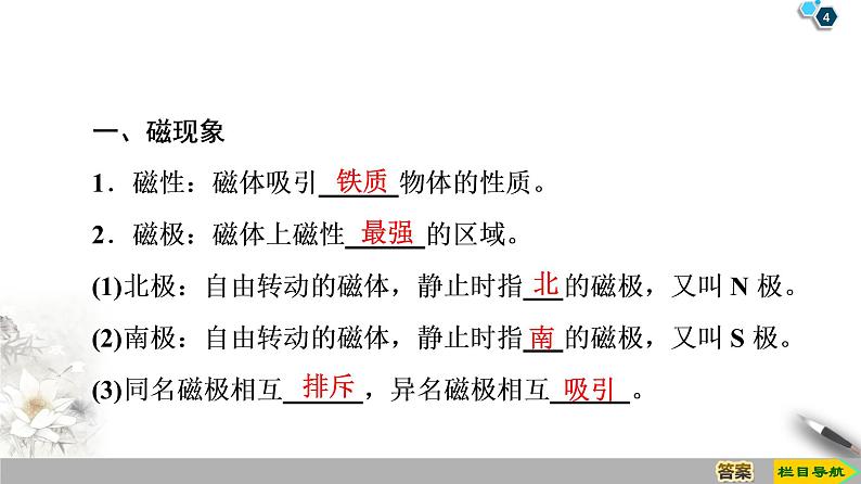 第3章 1　磁现象和磁场--2021年人教版（新课标）高中物理选修3-1课件第4页