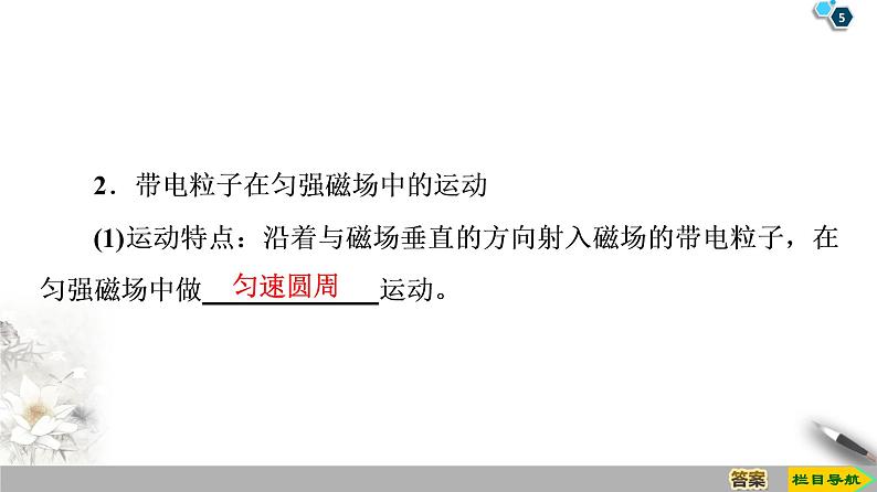 第3章 6　带电粒子在匀强磁场中的运动--2021年人教版（新课标）高中物理选修3-1课件第5页