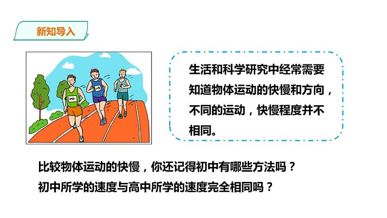 2021-2022学年人教版高中物理必修1第1章第3节位置变化快慢的描述——速度课件02