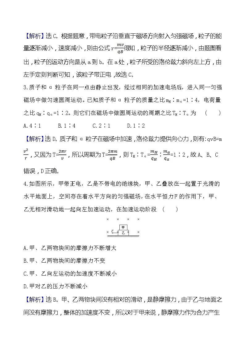 鲁科版（2019）高中物理选择性必修第二册1.2《洛伦兹力》素养练习(含答案解析)03