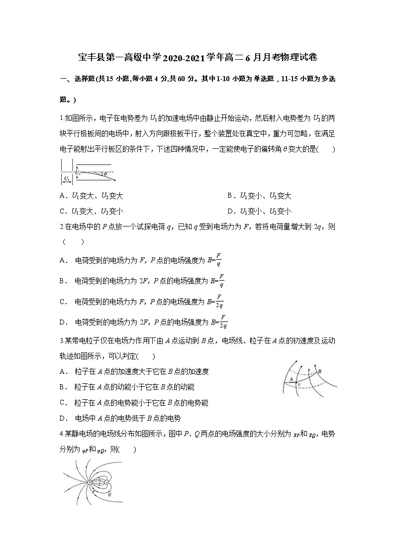 2020-2021学年河南省宝丰县第一高级中学高二6月月考物理试题（解析版）01