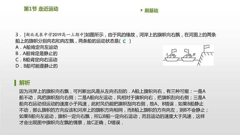 2021-2022学年沪科版必修1 1.1走近运动 习题课课件（27张）04