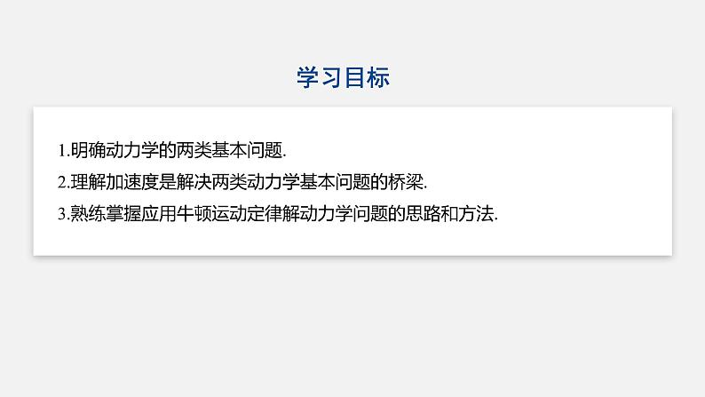 人教版（2019）高中物理必修第一册——4.6用牛顿运动定律解决问题(一)课件02