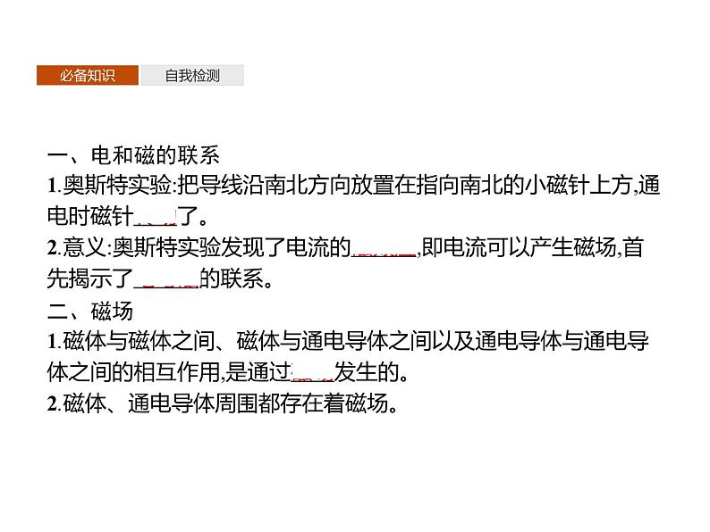 第十三章　1.磁场　磁感线—【新教材】人教版（2019）高中物理必修第三册课件+同步检测03