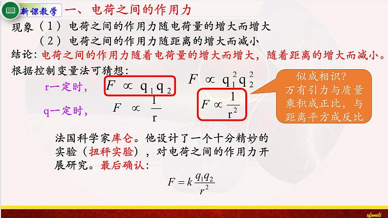 9.2 库仑定律 课件-2021-2022学年高二物理人教版（2019）必修第三册第7页