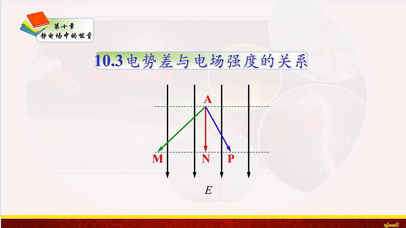 10.3电势差与电场强度的关系 课件-【新教材】人教版（2019）高中物理必修第三册课件+素材01