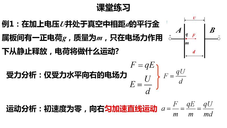 10.5 带电粒子在电场中的运动-【新教材】人教版（2019）高中物理必修第三册课件（送教案）05