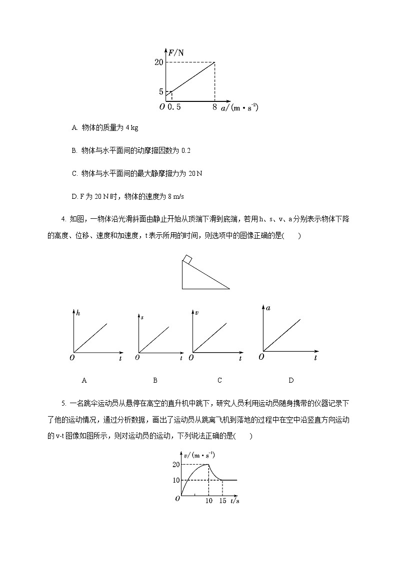 4.5 牛顿运动定律的应用—【新教材】人教版（2019）高中物理必修第一册课件+教学设计+检测02