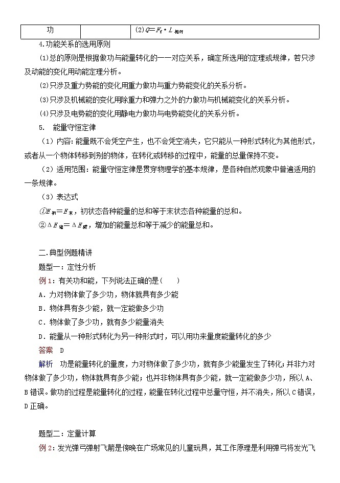 043运用功能关系分析解决（实际）问题 精讲精练-2022届高三物理一轮复习疑难突破微专题第2页