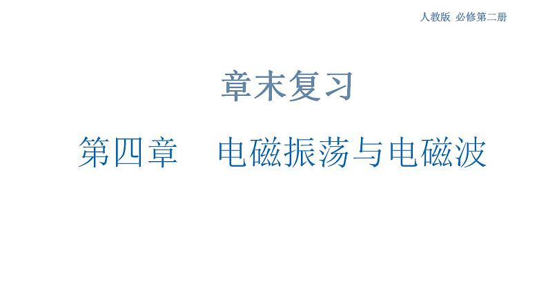 第四章 电磁振荡与电磁波章末复习（课件）01