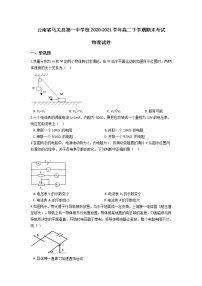 2020-2021学年云南省马关县第一中学校高二下学期期末考试物理试题 Word版