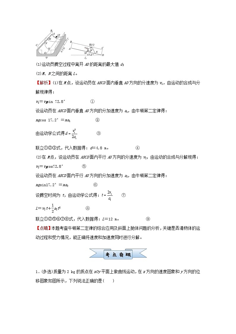 新高考2021届高考物理小题必练5曲线运动第2页