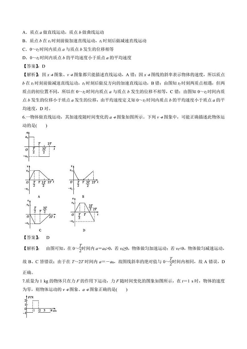 2020_2021年高三物理考点专项突破运动图像与追击问题pdf含解析第3页