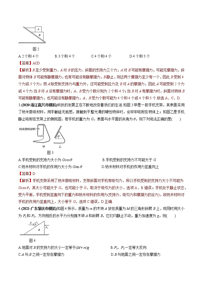 专题2.3 受力分析、共点力作用下物体的平衡—【练】解析版第2页