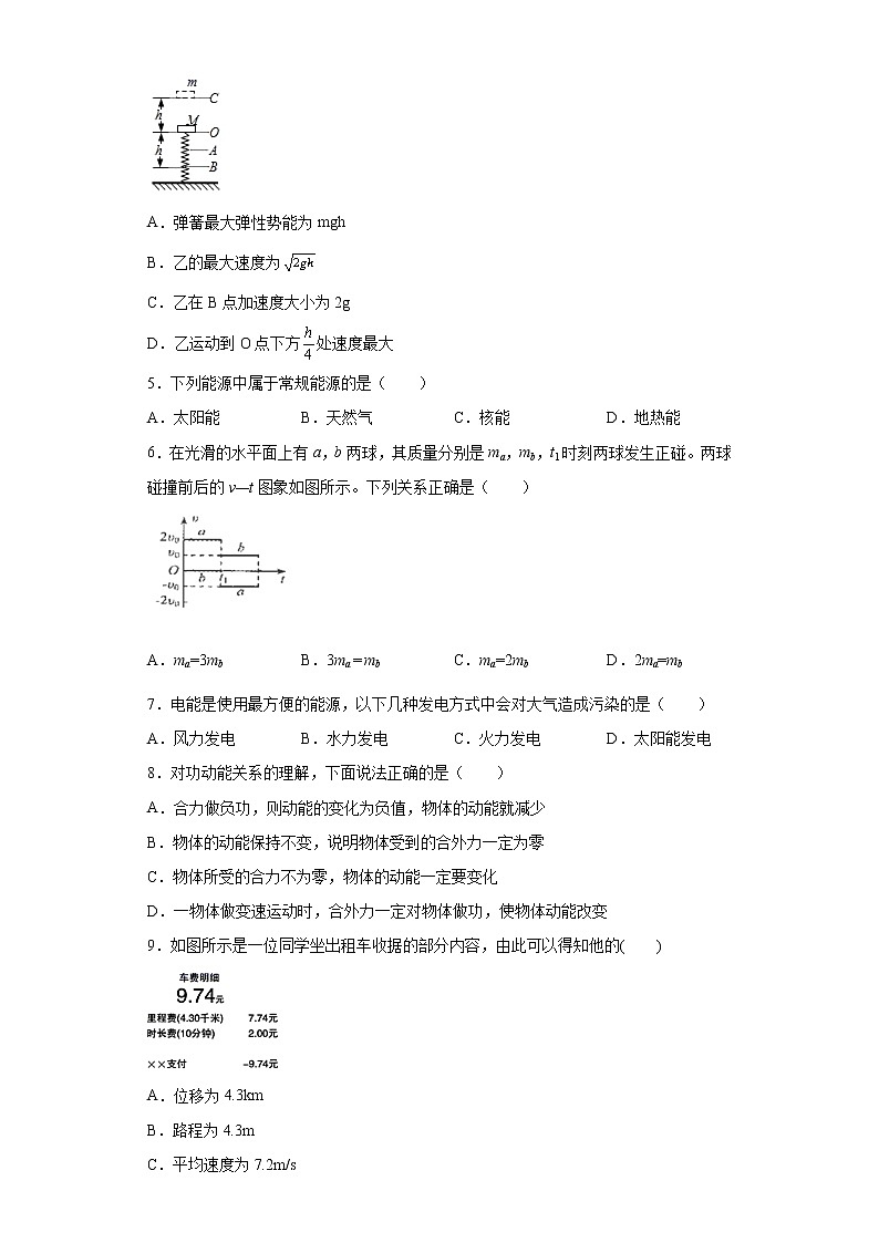 2021-2022学年度高二物理第十二章电能能量守恒定律第四节能源与可持续发展（二）必修第三册（人教版2019）练习题第2页
