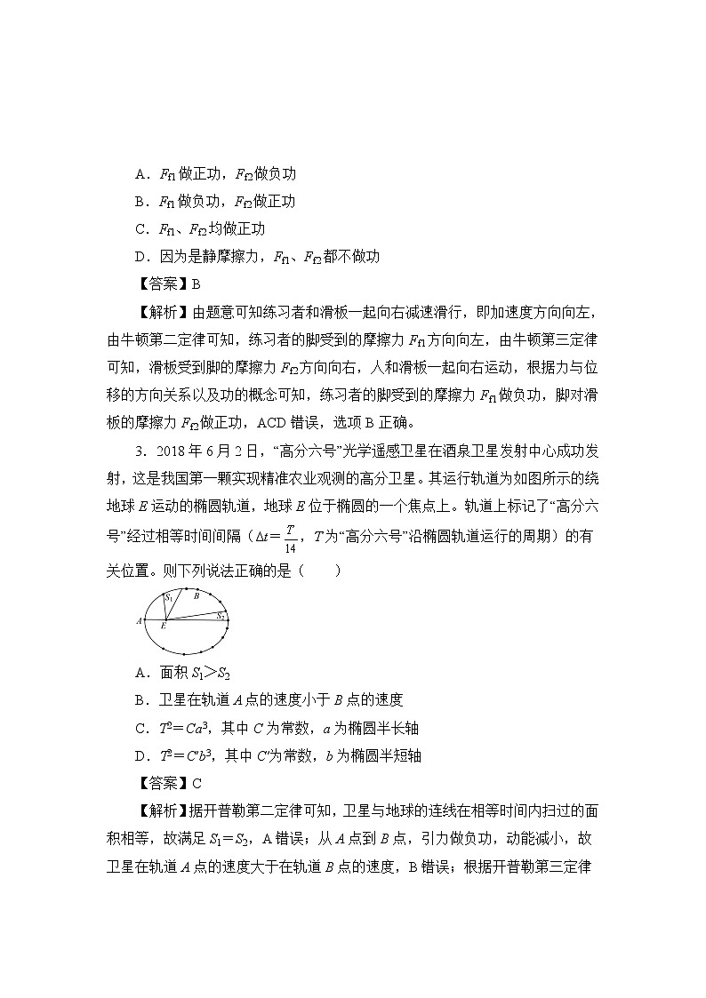 2021-2022学年江苏省淮安市车桥中学高二上学期入学调研（B）物理试题 解析版第2页
