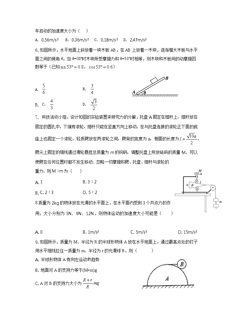 2022届重庆市川外第二外国语学校高三上学期第一次模拟考试物理试题第2页