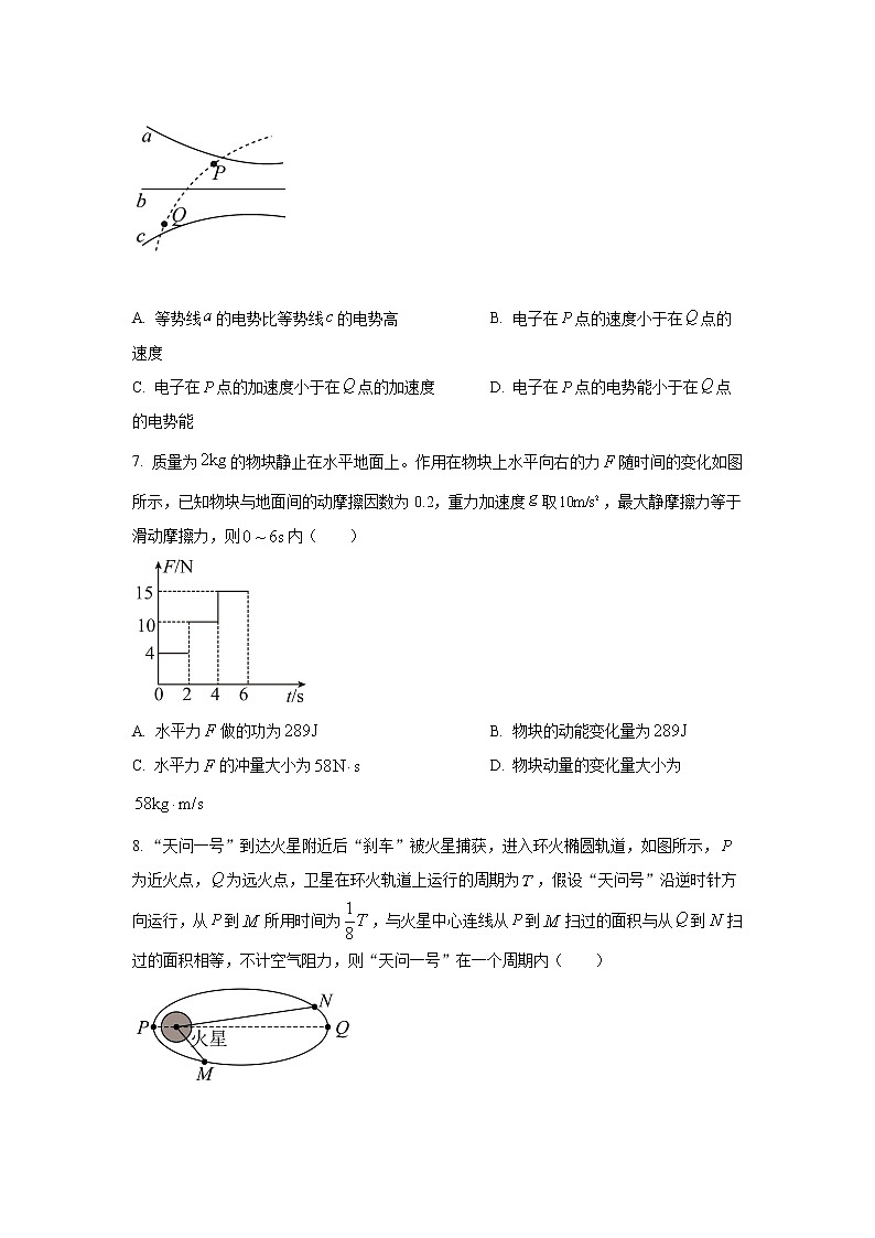 安徽省A10联盟2022届高三上学期摸底考试物理试题+Word版含答案03