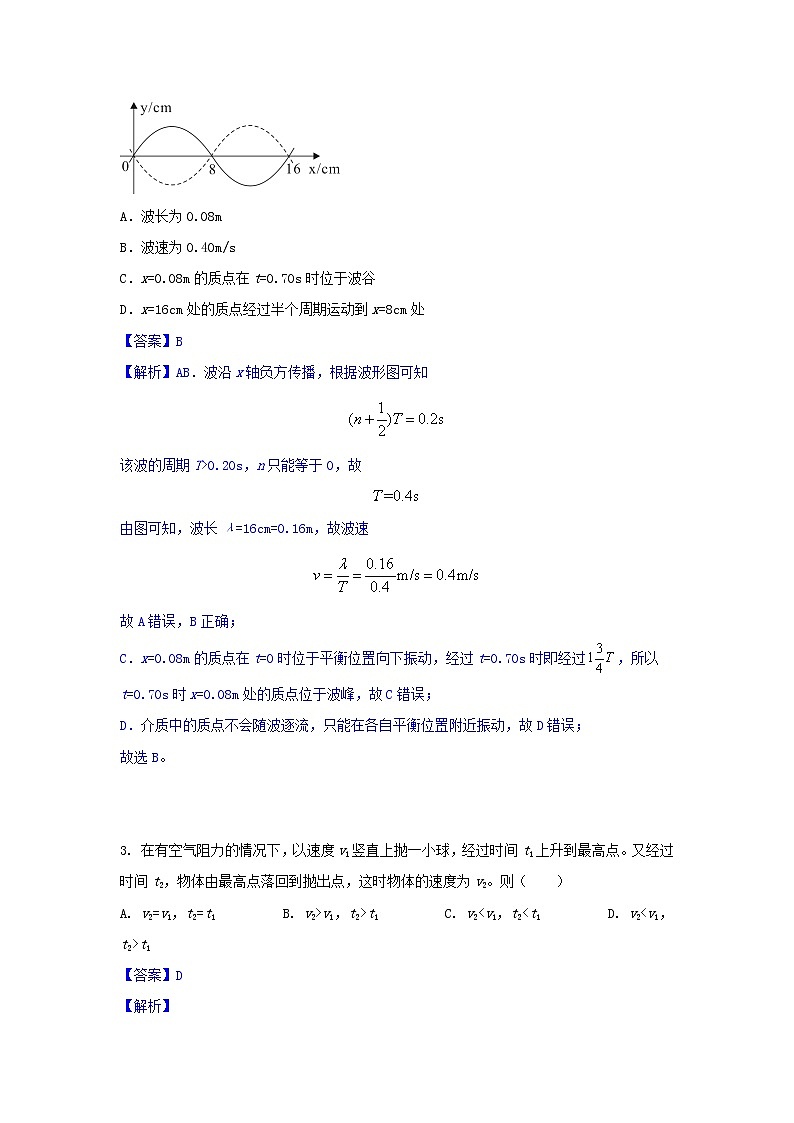 辽宁省2021届高三物理下学期4月模拟预测试题9含解析第2页