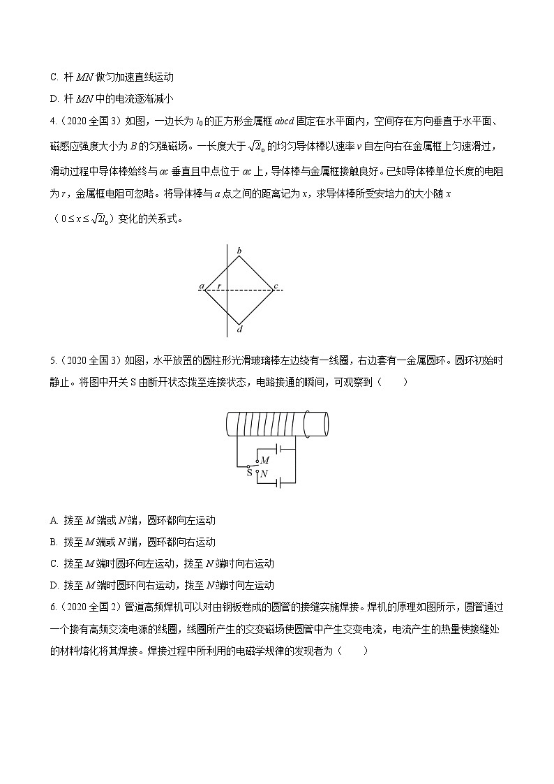 2012-2021十年物理高考真题分类汇编【专题】23 电磁感应现象的理解与应用（解析版+原卷版）03