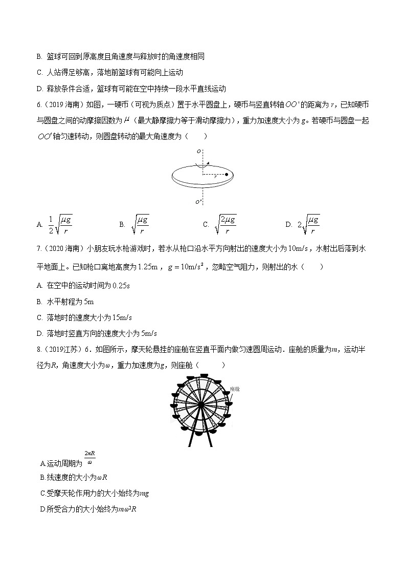 2012-2021十年物理高考真题分类汇编【专题】08 圆周运动的规律与应用（解析版+原卷版）03