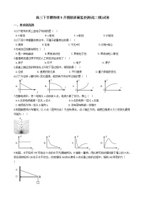 2021届上海市松江区高三下学期物理5月模拟质量监控测试(二模)试卷含答案