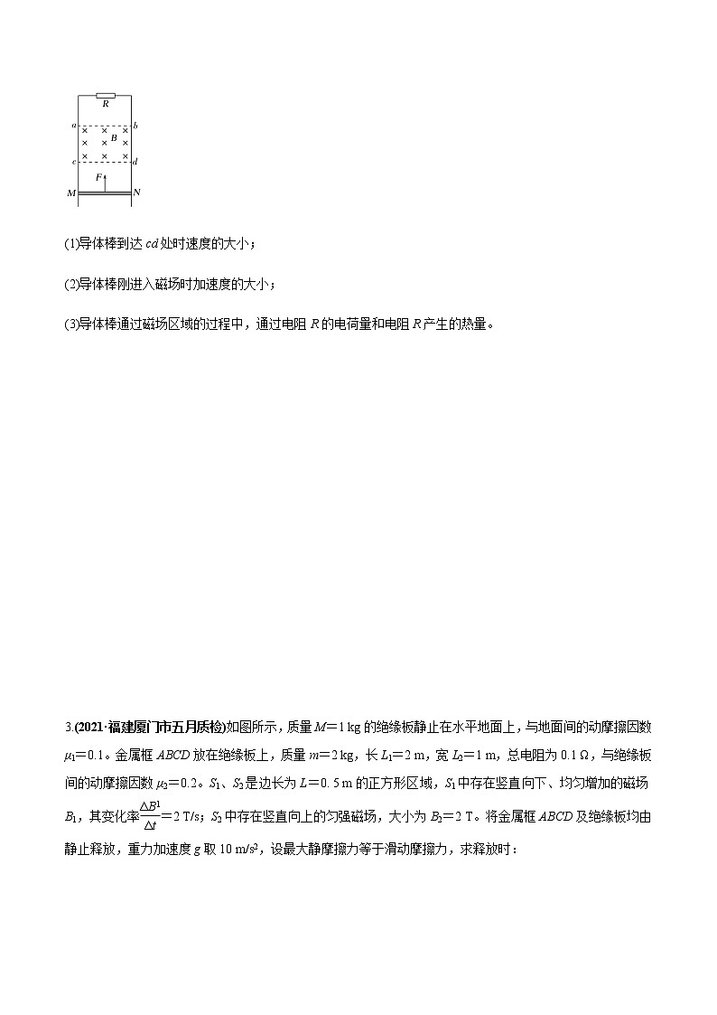 专题16 动力学、动量和能量观点在电磁感应中的应用（原卷版）第2页
