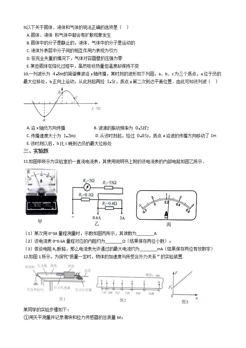 2021届贵州省贵阳市高考物理模拟试卷含答案第3页