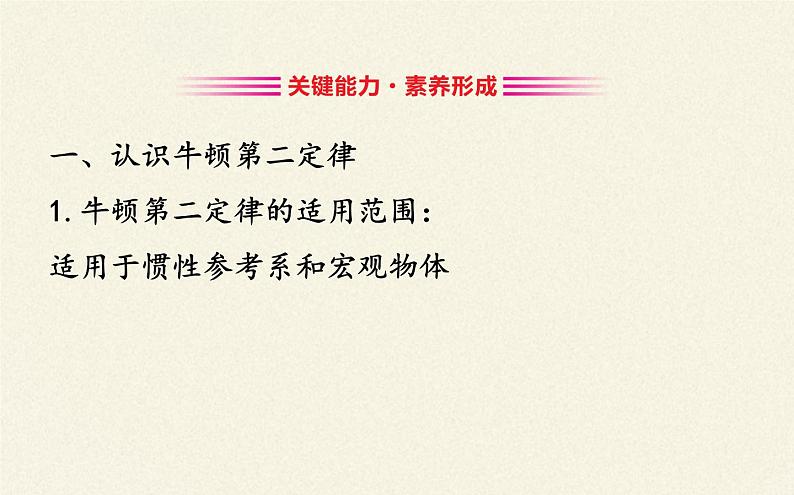 鲁科版（2019）高中物理 必修第一册 5.3牛顿第二运动定律 课件07