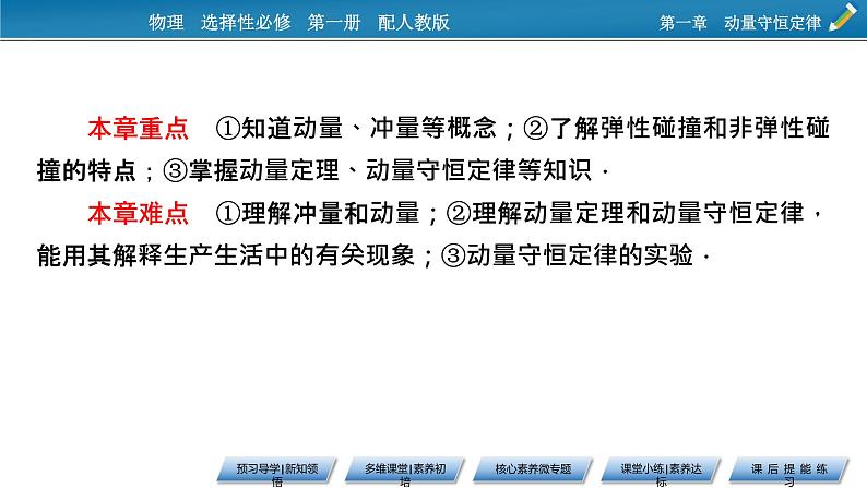 新教材物理人教版选择性必修第一册课件：第1章+1、2+动量　动量定理05