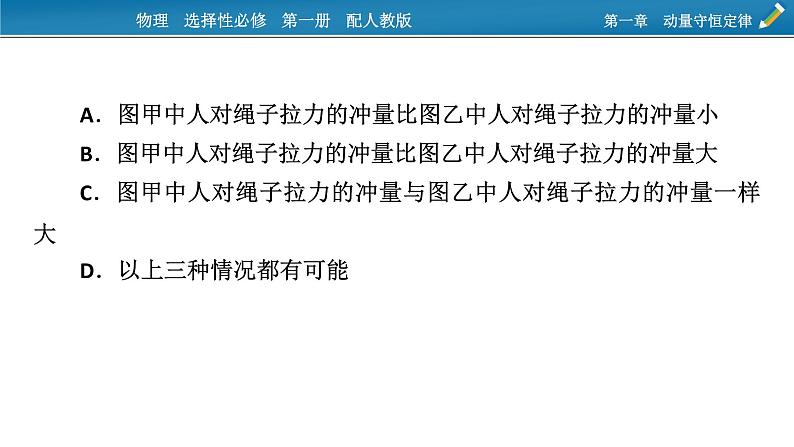 新教材物理人教版选择性必修第一册课件：第一章　动量守恒定律+本章易错题归纳03