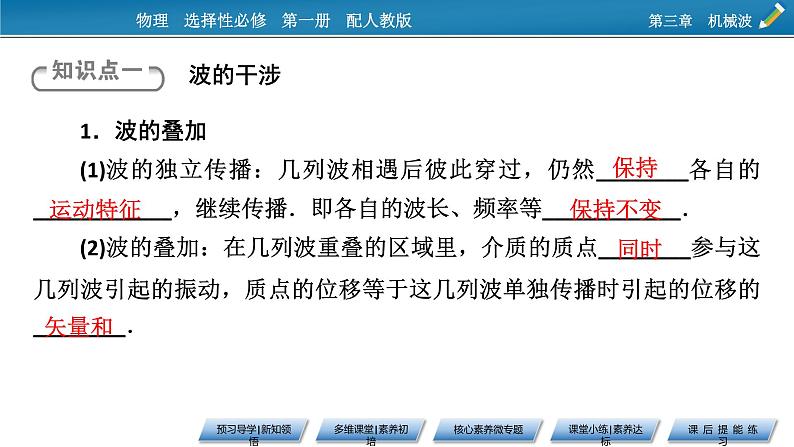 新教材物理人教版选择性必修第一册课件：第3章+4+波的干涉05