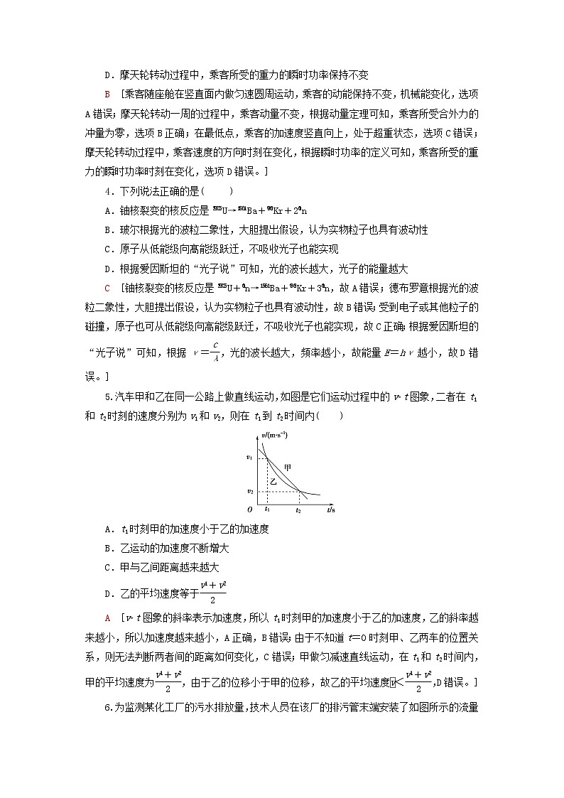 2020年普通高等学校招生统一考试物理模拟卷502