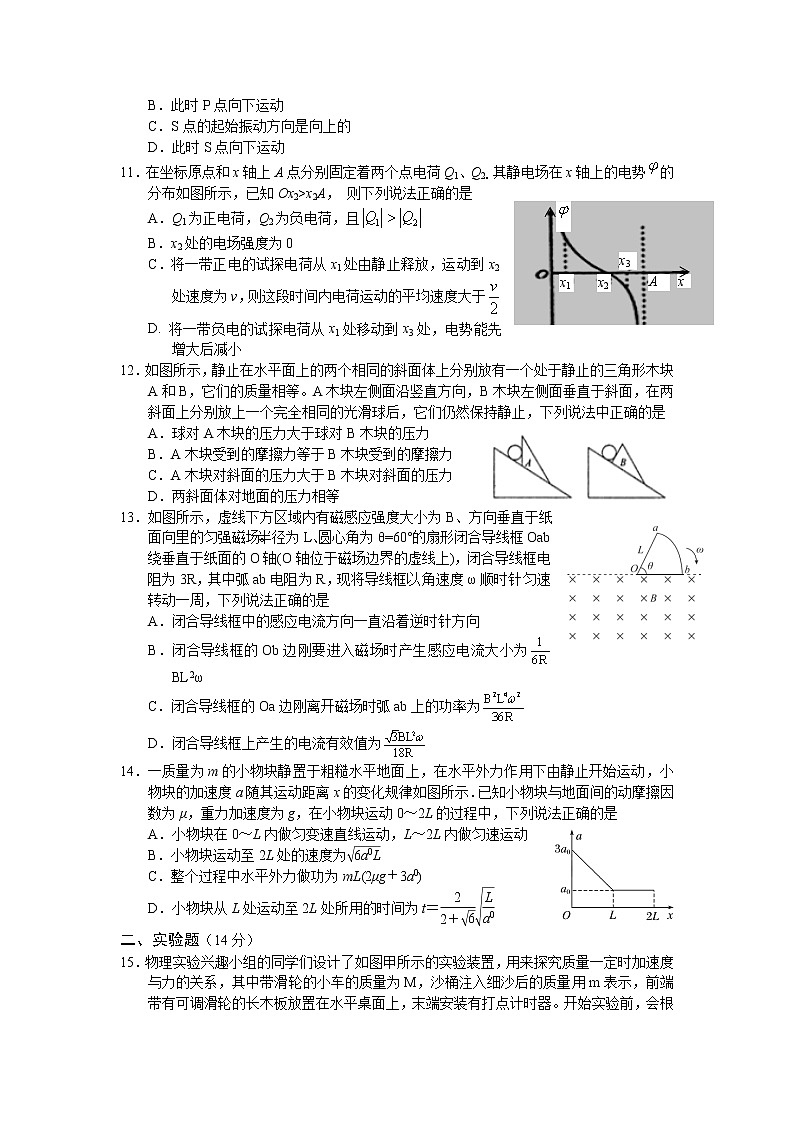2020-2021学年河南省辉县市第一高级中学高二（培优班）下学期第二次性阶段试物理试题 Word版03