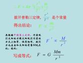 人教版（2019）必修第二册7.2万有引力定律（课件） 课件