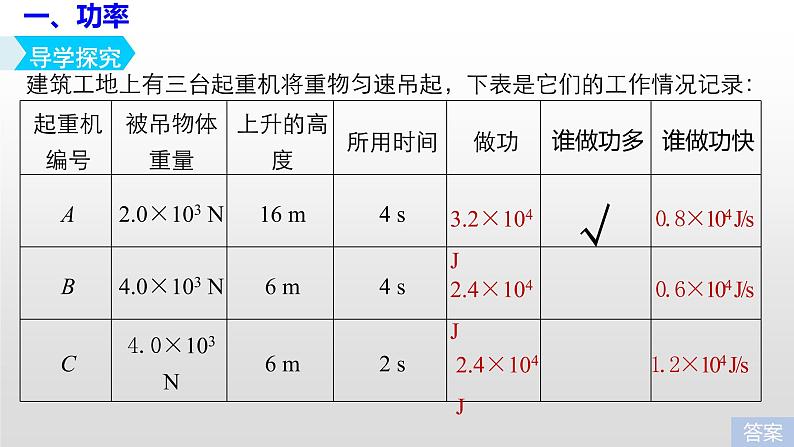 人教版（2019）必修第二册8.1 功率(2)（课件） 课件第3页