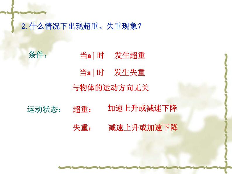 教科版高中物理必修1第三章 第6节 超重与失重课件08