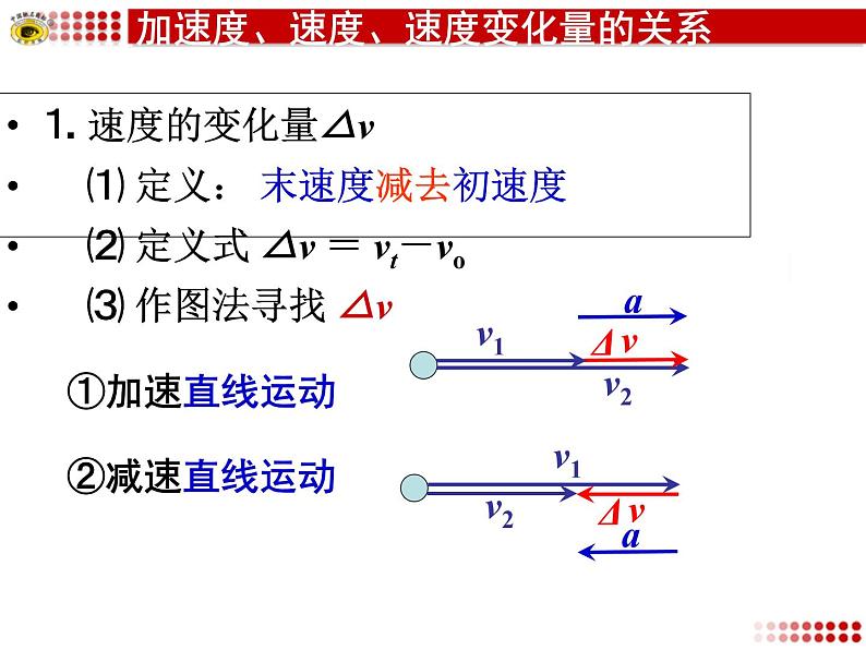 1.5 加速度  粤教版—【新教材】粤教版（2019）高一物理必修一 课件第8页