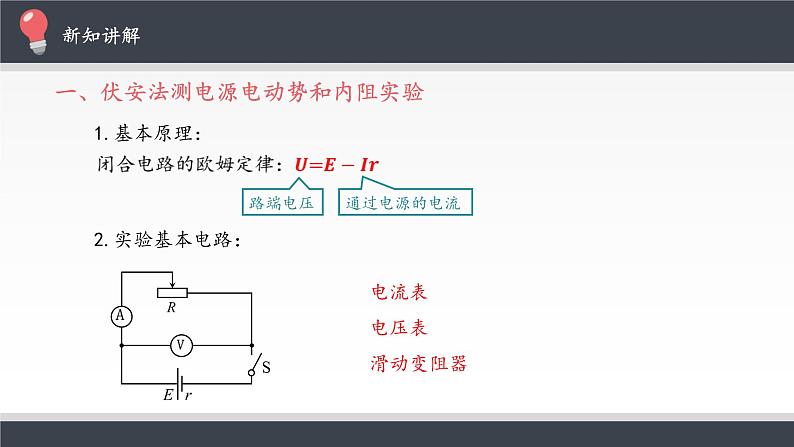 人教版（2019）必修第三册 12.3实验：电池电动势和内阻的测量 课件第5页