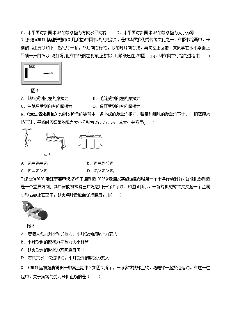 专题2.1 三大性质力的理解、运算及实验—【练】原卷版第2页