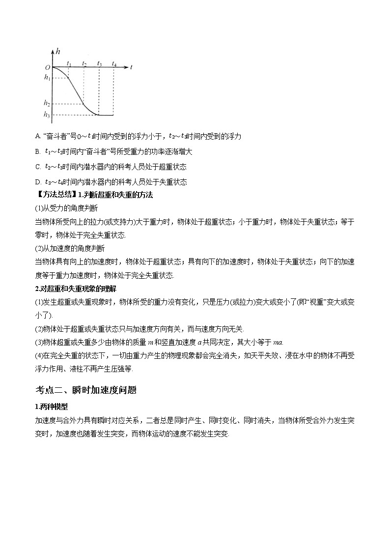 专题3.2 牛顿运动定律的应用—【讲】原卷版第3页