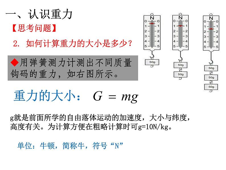 3.1 重力—【新教材】粤教版（2019）高中物理必修一 课件06