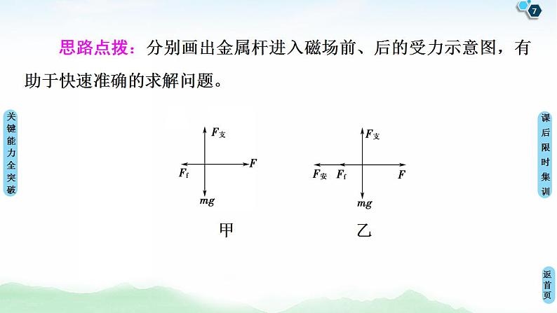 2021版高考物理大一轮复习通用版课件：第10章 第4节　电磁感应中动力学、动量和能量问题07