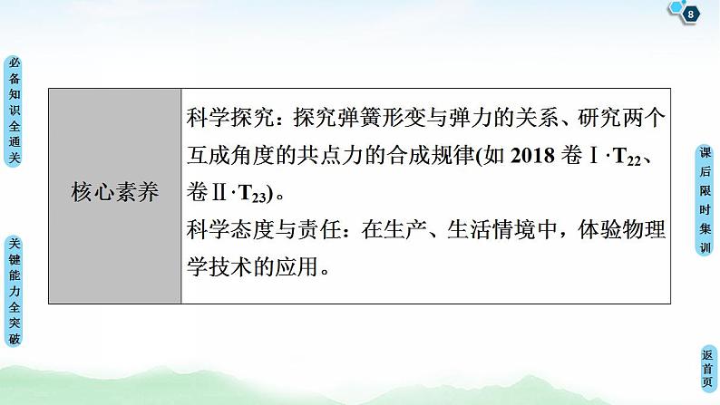 2021版高考物理大一轮复习通用版课件：第2章 第1节　重力　弹力　摩擦力08