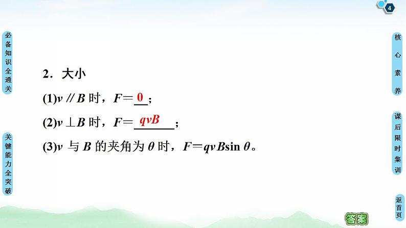 2021版高考物理大一轮复习通用版课件：第9章 第2节　磁场对运动电荷的作用第4页