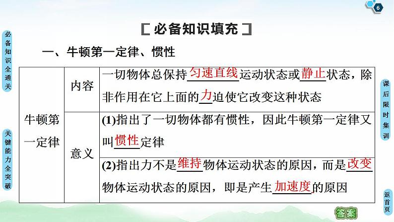 2021版高考物理大一轮复习通用版课件：第3章 第1节　牛顿第一定律　牛顿第三定律第6页