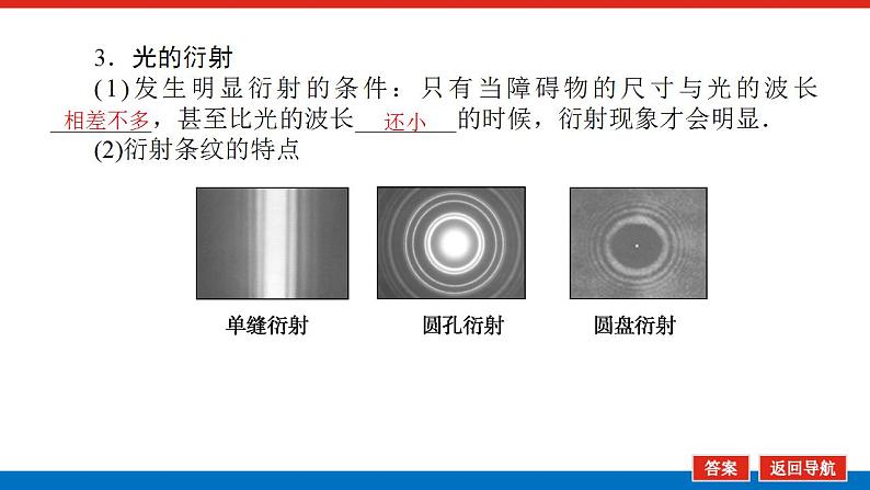 2021版高考物理大一轮复习通用版课件：14.第4讲　光的干涉与衍射　电磁波　相对论课件PPT06