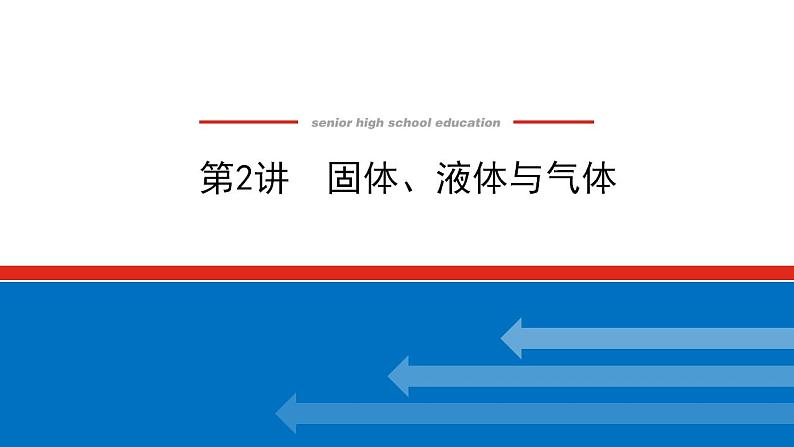 2021版高考物理大一轮复习通用版课件：13.第2讲　固体、液体与气体课件PPT01